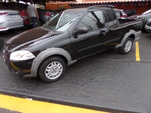 STRADA WORKING  CE 1.4  FLEX  FIAT  / 2013 Completa, Ar, Dh, Ve, Te, Cabine Estendida, cor Preta, Conservada.